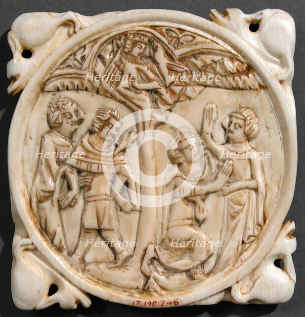 Mirror Case, French, ca. 1350. Creator: Unknown.