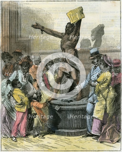 'The Freed Slave', statue in Memorial Hall, Centennial Exhibition, Philadelphia, USA, c1876. Artist: Unknown