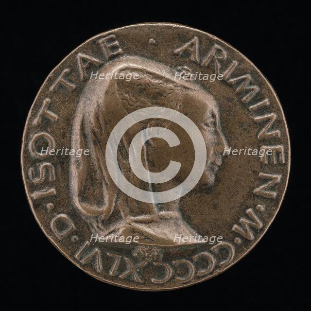 Isotta degli Atti, 1432/1433-1474, Mistress 1446, then Wife after 1453, of Sigismondo Malatesta [obv Creator: Matteo di Andrea de Pasti.