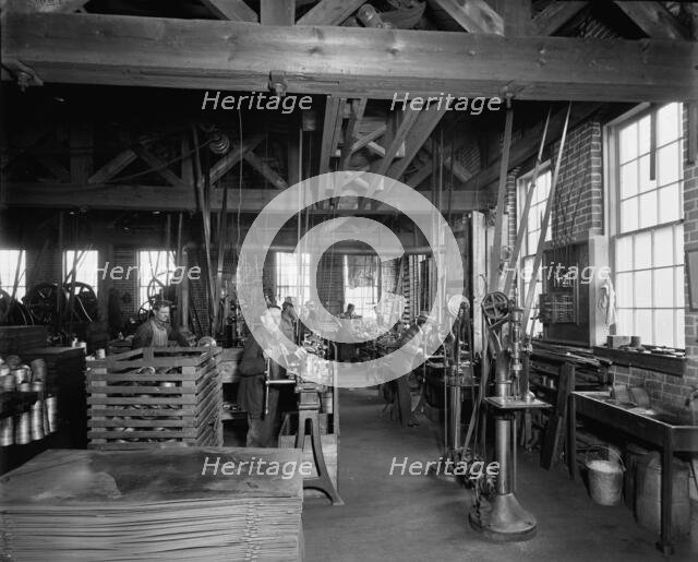 Glazier Stove Company, machine room, Chelsea, Mich., between 1900 and 1910. Creator: William H. Jackson.