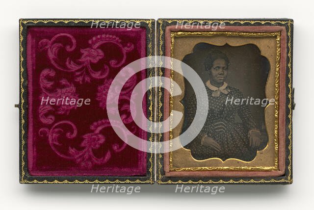 Daguerreotype of Rhoda Phillips, ca. 1850. Creator: Unknown.