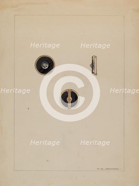 Brooch, c. 1937. Creator: Francis Jennings.