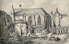 'The Church and the Cloister of the College of Cluny in 1824', 1915. Artist: Unknown.