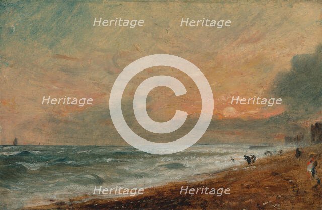 Hove Beach, 1824 to 1828. Creator: John Constable.