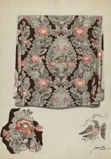 Textile Drapery, c. 1937. Creator: James Vail.