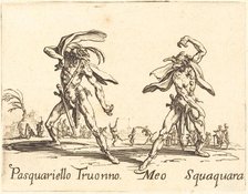 Pasquariello Truonno and Meo Squaquara, c. 1622. Creator: Jacques Callot.