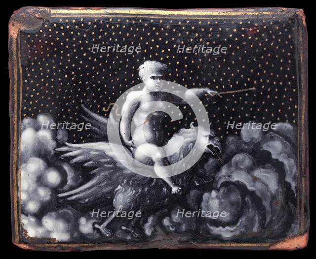 Plaque with Ganymede, mid 16th century. Creator: Pierre Reymond.