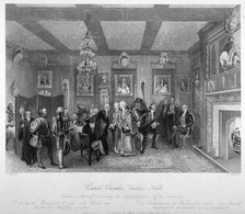 Council chamber of Vintners' Hall, City of London, 1842.                                             Artist: E Radclyffe