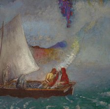 La Voile grise (The Gray Sail), um 1900-1904. Creator: Redon, Odilon (1840-1916).