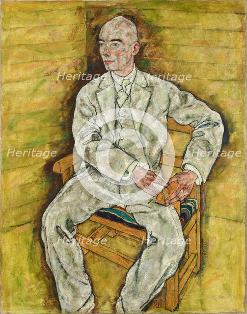 Portrait of Victor Ritter von Bauer , 1918. Creator: Schiele, Egon (1890-1918).