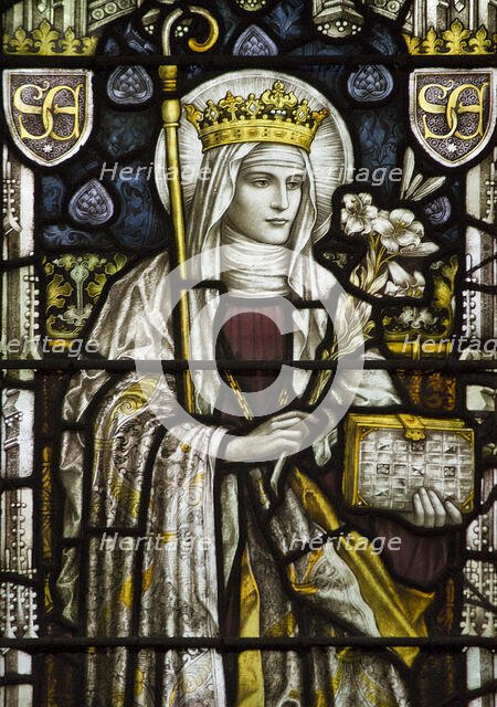 Saint Edeltraud. Creator: Unknown Master.