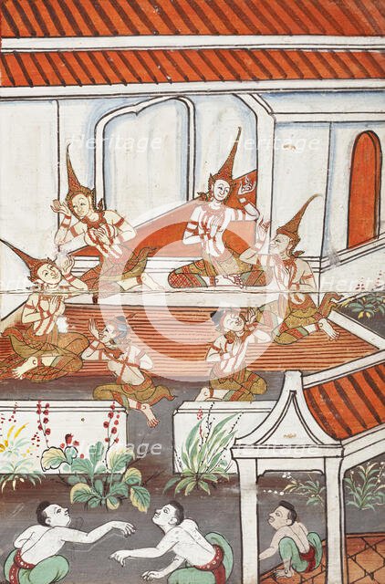 Phra Malai Manuscript (image 19 of 21), between c1860 and c1880. Creator: Unknown.