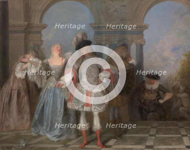 The French Comedians, ca. 1720. Creator: Jean-Antoine Watteau.