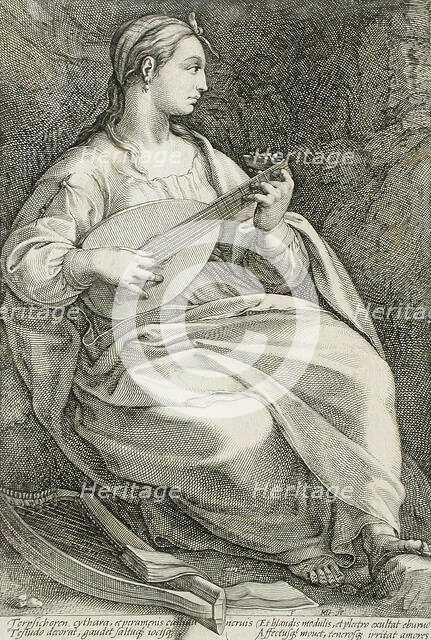 Terpsichore, 1592. Creator: Hendrik Goltzius.