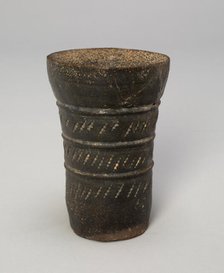 Tall Cup with Diagonal Slashes, Korea, Three Kingdoms period, Gaya Federation (42-562). Creator: Unknown.