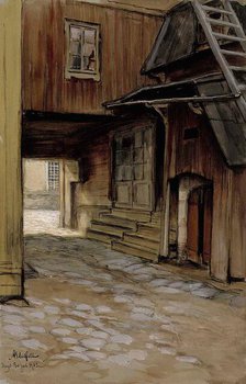 House in Porvoo, 1902. Creator: Albert Edelfelt.