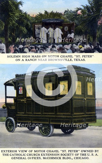 Motor chapel 'St Peter', USA, 1913. Artist: Unknown