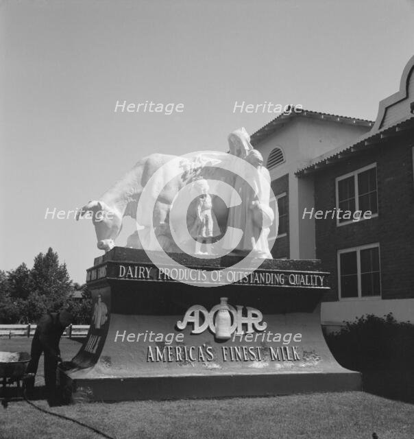 Highway sculpture, on U.S. 99, outskirts of Tulare, California, 1939. Creator: Dorothea Lange.