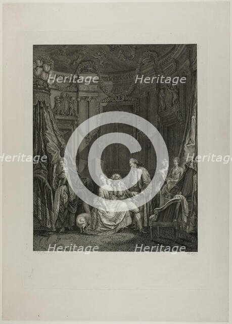 Le Lever de la Mariée, 1781. Creator: Philippe Triere.