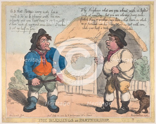 The Blessings of Partnership, July 28, 1805., July 28, 1805. Creator: Thomas Rowlandson.