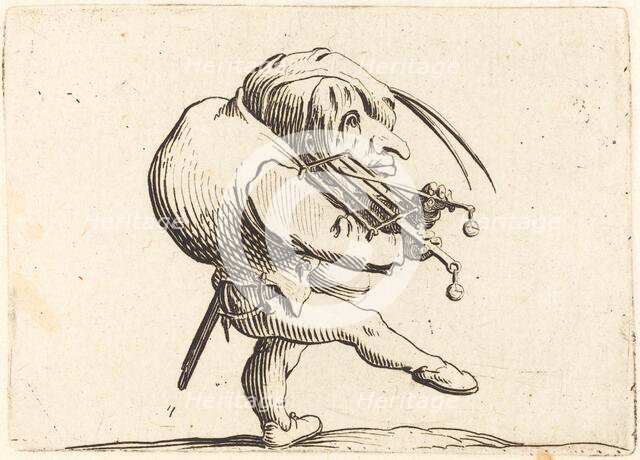 Man Scraping a Grill, c. 1622. Creator: Jacques Callot.