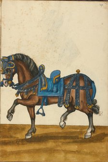 A Horse in Armor, about 1560-1570. Creator: Unknown.