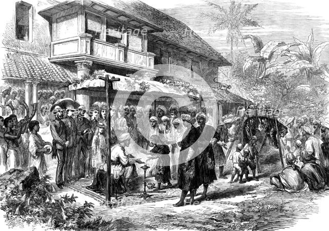 A tiger wedding in Coorg, India, 1873. Creator: Unknown.