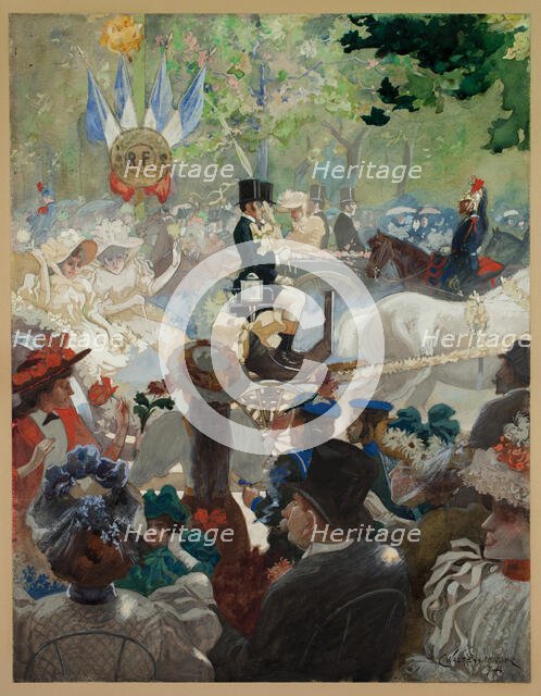 Fete Day in Paris, 1894. Creator: Charles E Waltensperger.