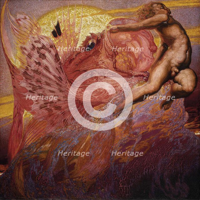 Poema del Atlántico. La tarde. (Poem of the AtlanticAfternoon), 1917-1918. Creator: Néstor, (Néstor Martín-Fernández de la Torre) (1887-1938).