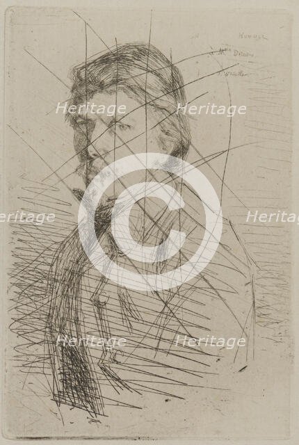 August Delâtre, 1858. Creator: James Abbott McNeill Whistler.