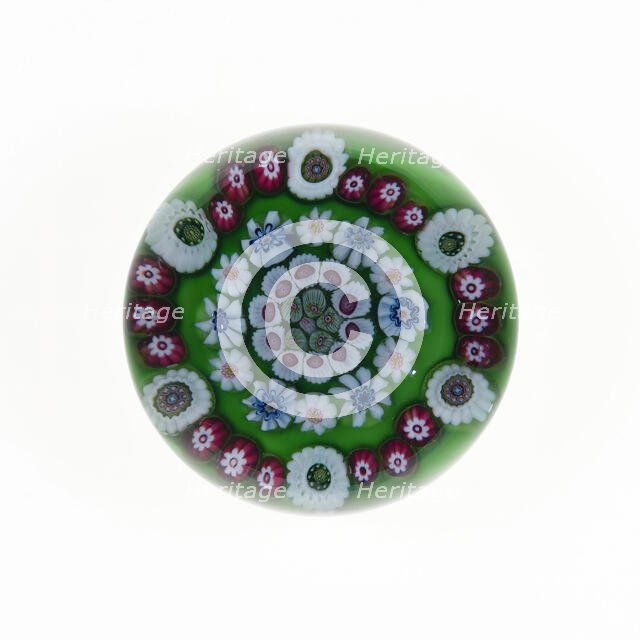 Paperweight, France, c. 1845/60. Creator: Clichy Glassworks.