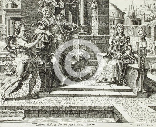 The Third Excuse: the Man who Married a Wife, 1559. Creator: Dirck Volkertsen Coornhert.