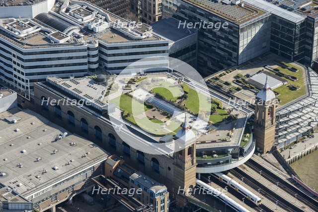Cannon Street Station and Cannon Bridge Roof Garden, London, 2018. Creator: Historic England Staff Photographer.