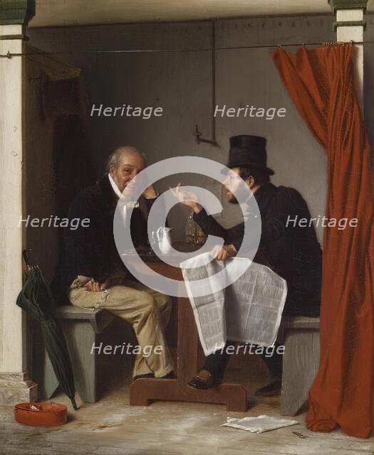 Politics in an Oyster House, 1848. Creator: Richard Caton Woodville.