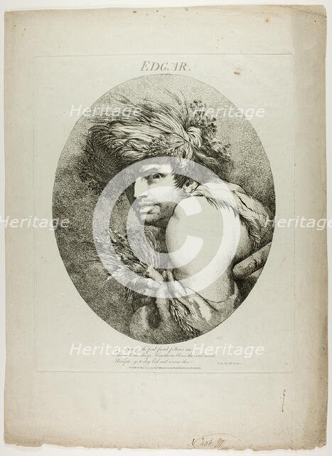 Edgar, 1775. Creator: John Hamilton Mortimer.