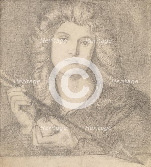 Study for "Venus Verticordia". Creator: Dante Gabriele Rossetti (British, 1828-1882).