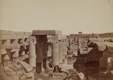 General View of the Back of the Temple of Karnak. Luxor, East Bank, late 19th century. Creator: Henri Bechard.