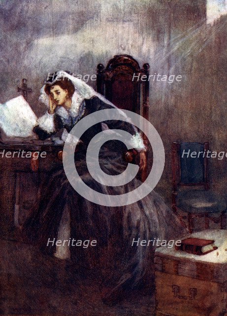 'For nineteen years this poor queen was kept in prison', 16th century, (1905).Artist: A S Forrest