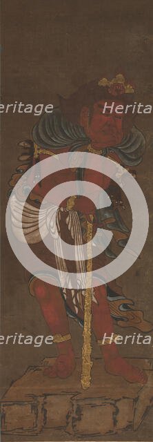 Attendant of Fudo Myoo, 14th century. Creators: Ryushu Shutaku, Unknown.