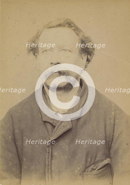 Mazoldi. Frédéric, Jean-Baptiste. 54 ans, né à Bicroz (Autriche). Ferblantier. Anarchiste...., 1894. Creator: Alphonse Bertillon.
