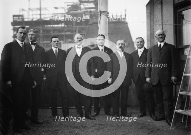 Outlaw League executives: left to right, Marshall Henderson, co-owner Pittsburgh..., 1912. Creator: Bain News Service.