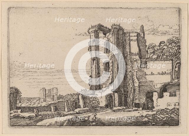 Ruined Tower Right of Center, 1621. Creator: Willem Pietersz. Buytewech.