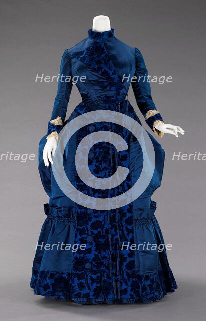 Afternoon dress, French, ca. 1885. Creator: Augustine Martin & Company.