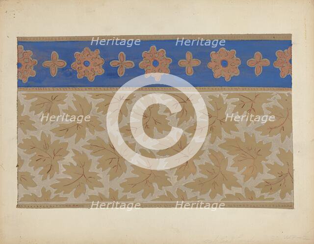 Wall Paper, c. 1937. Creator: Margaret Knapp.