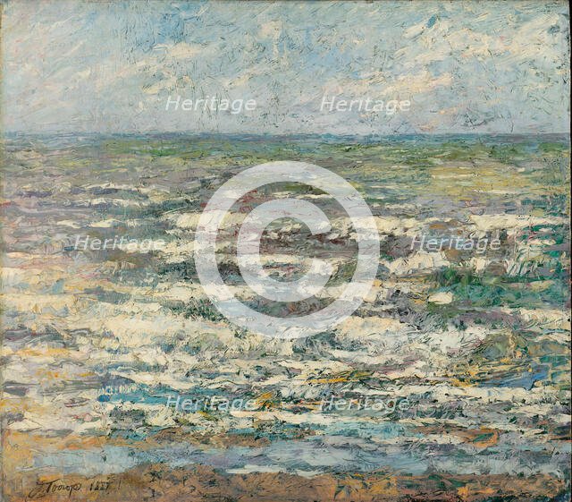 The sea, 1887. Creator: Toorop, Jan (1858-1928).