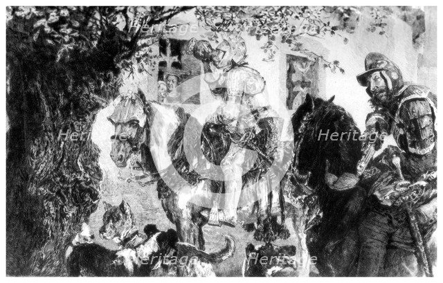 'The Thirsty Cavalier', c1880-1882.Artist: CL Courtry