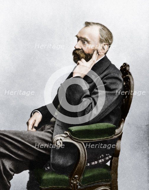 Alfred Berhard Nobel, c1880s. Artist: Unknown.