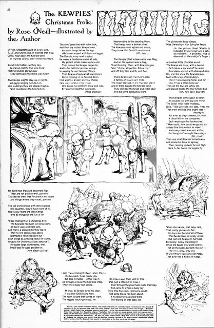 The Kewpies and the Little Browns, (first Kewpies cartoon). From Ladies' home journal and practical 