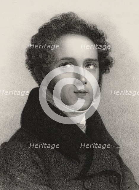 Portrait of the composer Vincenzo Bellini (1801-1835).