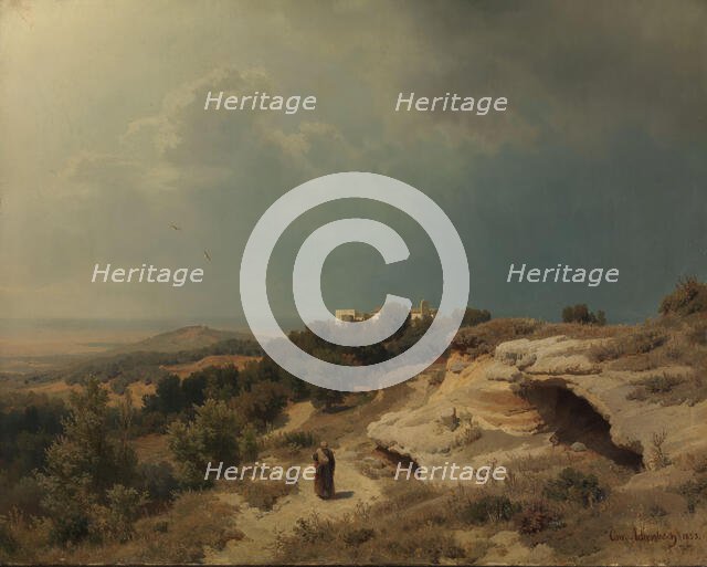 Italian Landscape, 1853. Creator: Oswald Achenbach.